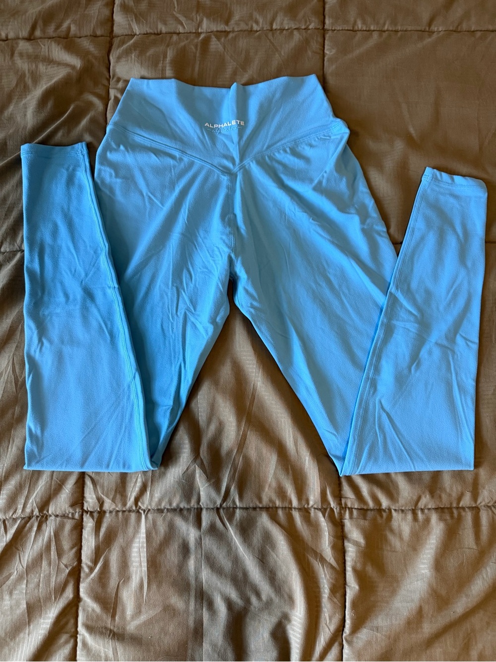 ALPHALETE: Alphalux Light Blue Leggings